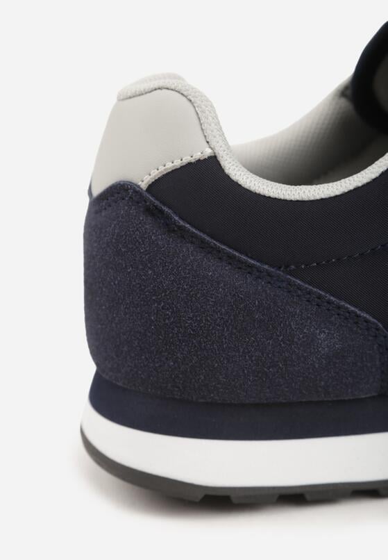Granatowe Buty Sportowe Sneakersy z Pikowanymi Przeszyciami Nelis 6