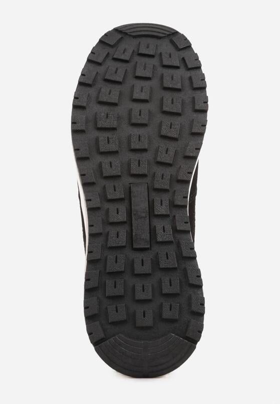 Czarne Buty Sportowe Sneakersy na Grubej Podeszwie Nerola 4