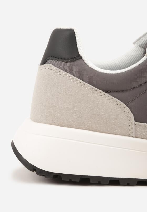 Szare Buty Sportowe Sneakersy na Grubej Podeszwie Nerola 6