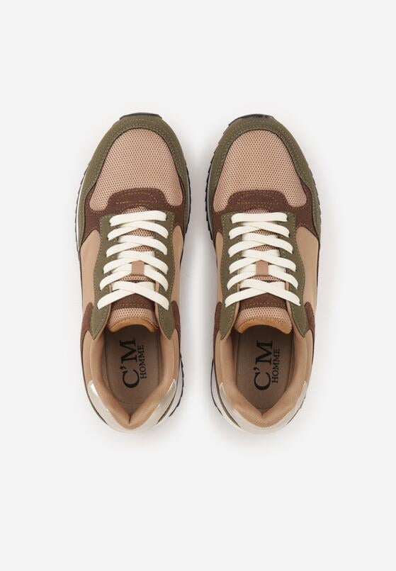 Brązowe Casualowe Buty Sportowe Typu Sneakersy Glorelle 3