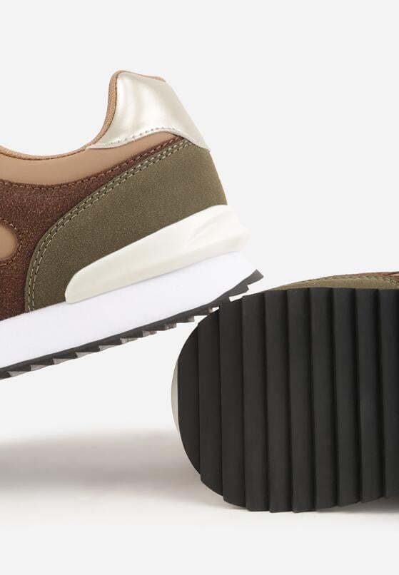 Brązowe Casualowe Buty Sportowe Typu Sneakersy Glorelle 6