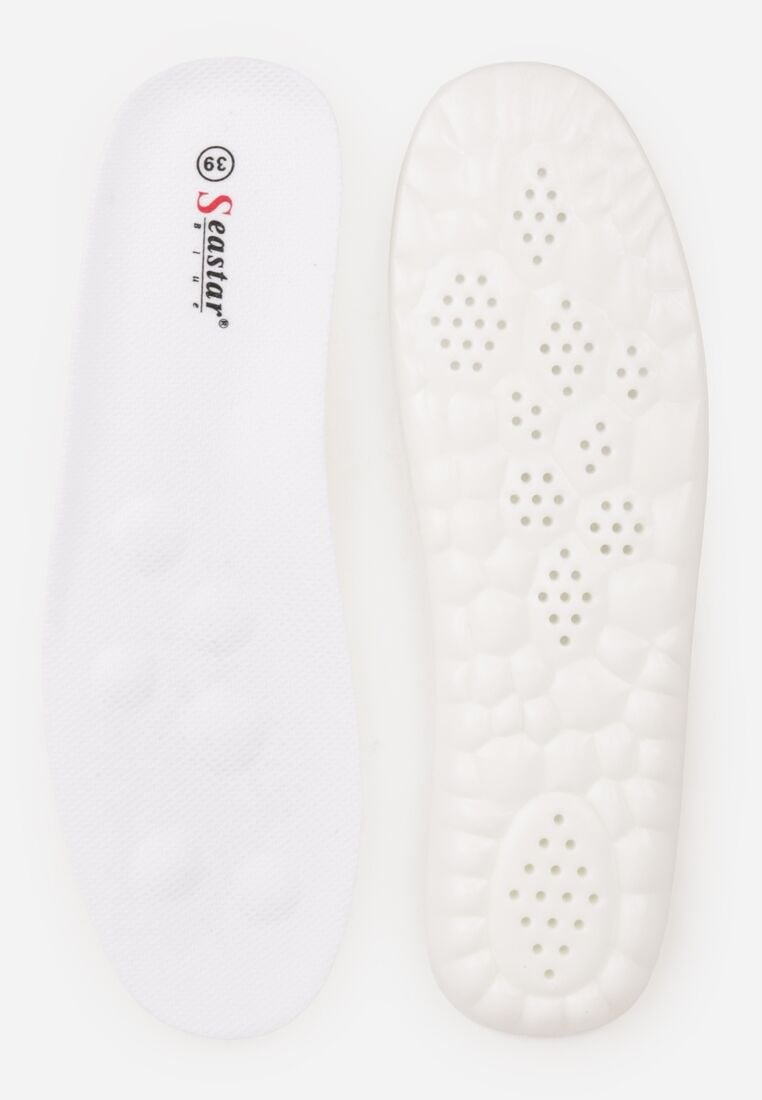 Beżowe Sneakersy na Grubej Podeszwie Ozdobione Geometrycznym Wzorem Asoastis 8