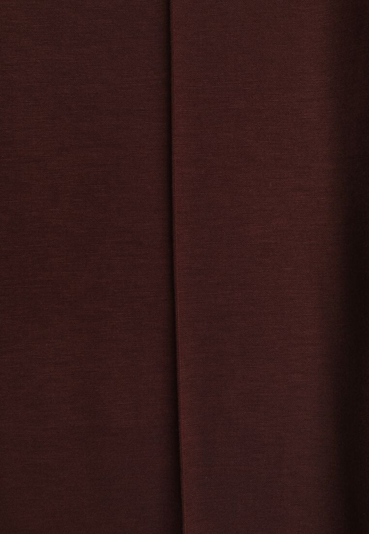 Brązowe Eleganckie Spodnie z Bawełny i Wiskozy w Kant Valelia 8