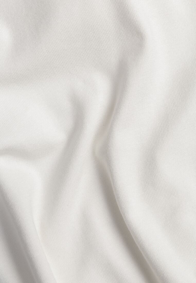 Biały Wiskozowy Top z Podwójnymi Ramiączkami Hendrea 8