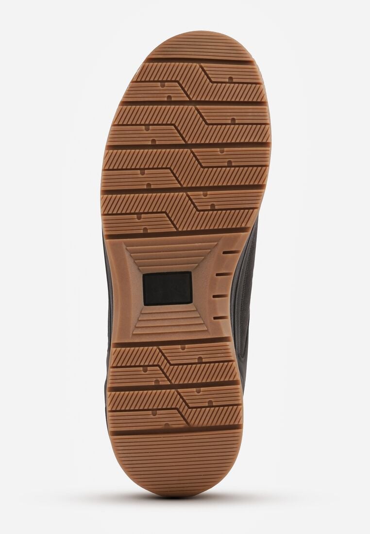 Czarne Buty Sportowe Sneakersy z Tłoczeniem i Napisem Kassonia 4