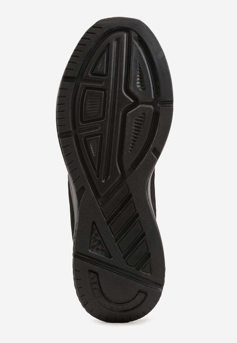 Czarno-Czerwone Buty Sportowe Sneakersy na Tłoczonej Podeszwie z Napisem Hesehe 4