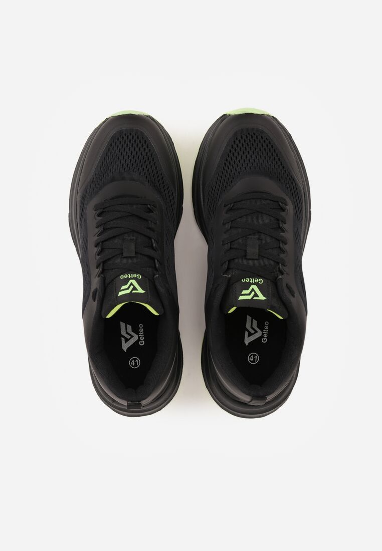 Pantofi sport Negru cu verde 3