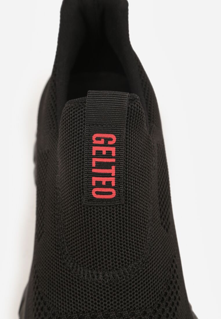 Czarno-Czerwone Buty Sportowe Sneakersy Ozdobione Napisem Gallego 6