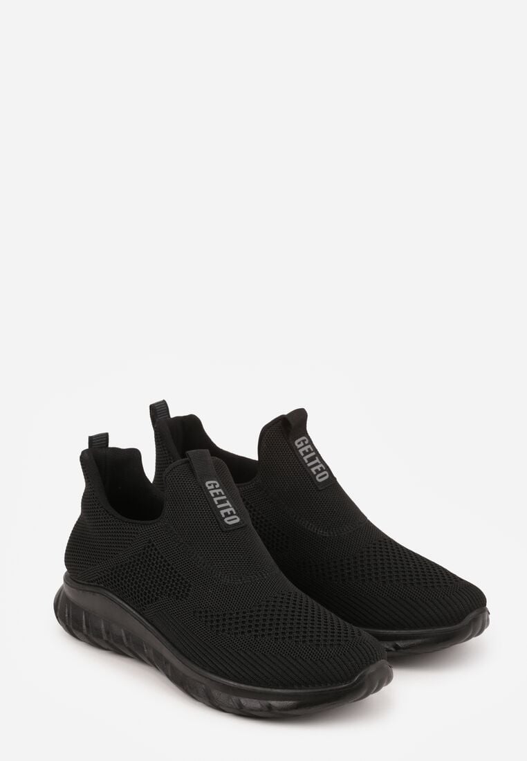 Czarne Buty Sportowe Sneakersy Ozdobione Napisem Gallego 2