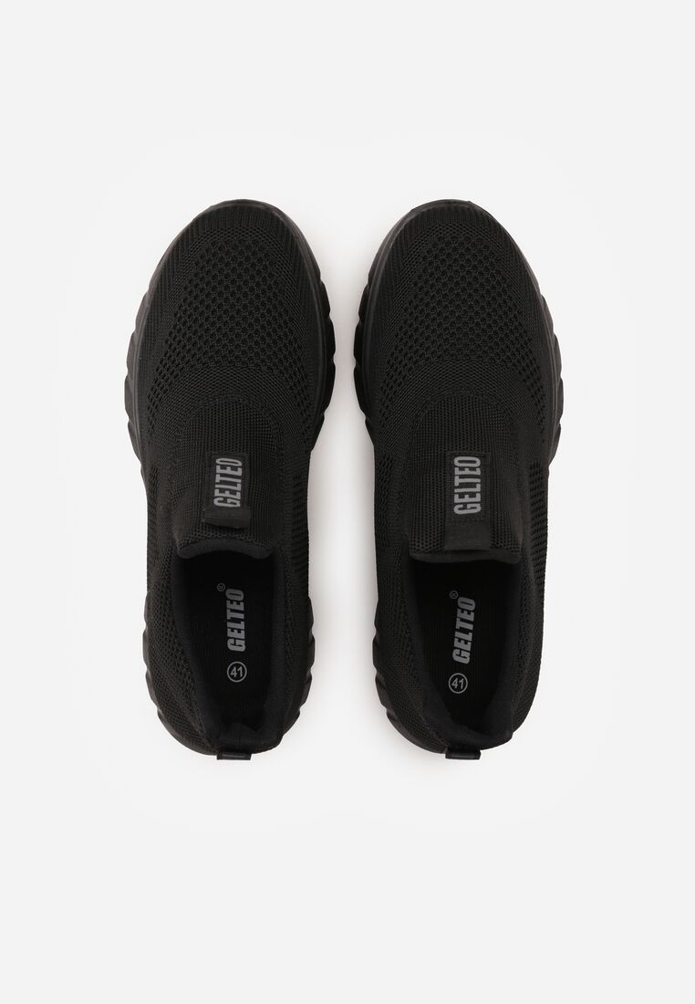 Czarne Buty Sportowe Sneakersy Ozdobione Napisem Gallego 3