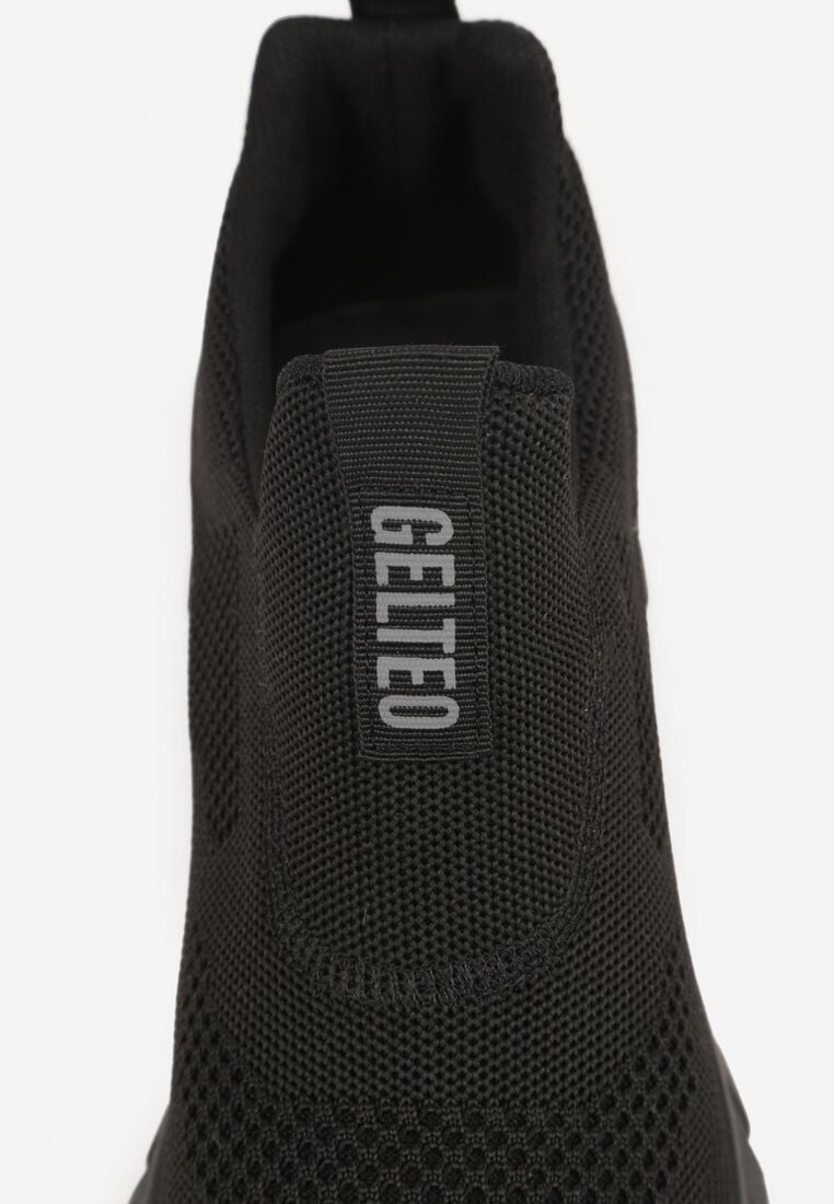 Czarne Buty Sportowe Sneakersy Ozdobione Napisem Gallego 6