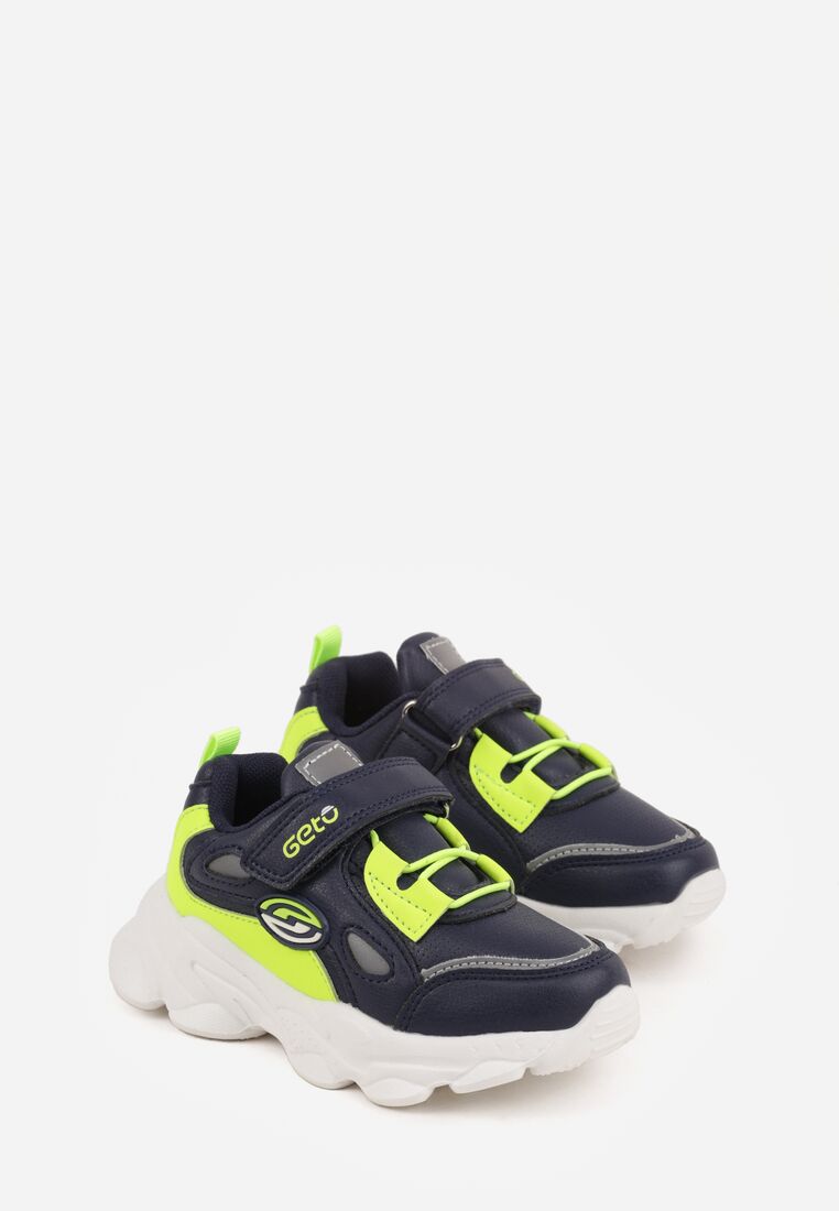 Pantofi sport Albastru cu verde 2