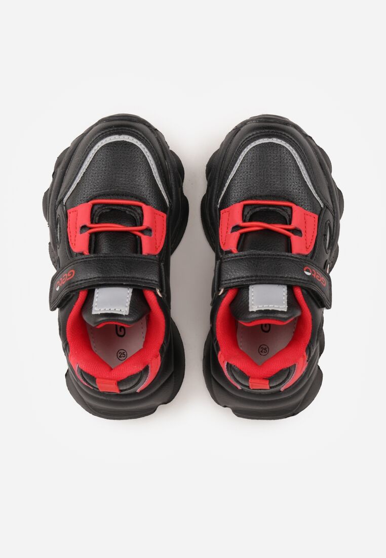 Pantofi sport Negru cu roșu 3