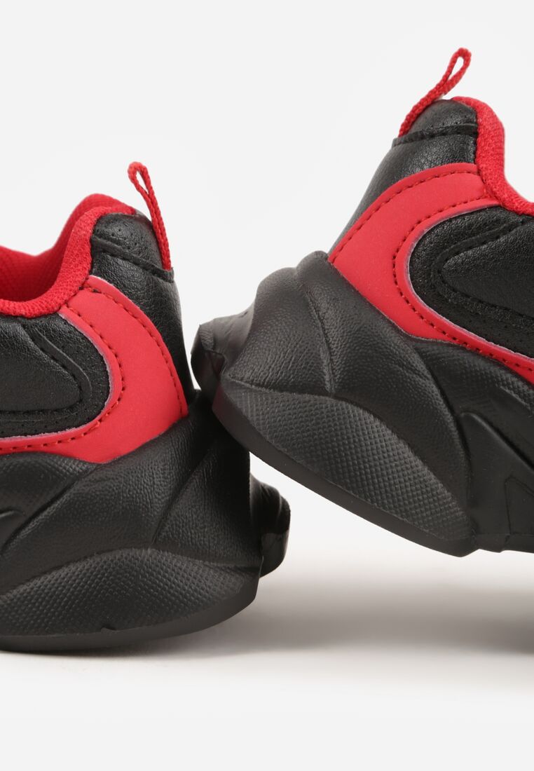 Pantofi sport Negru cu roșu 5
