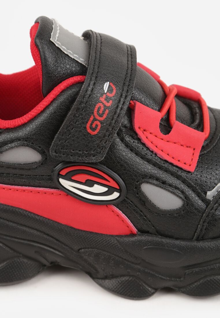 Pantofi sport Negru cu roșu 6