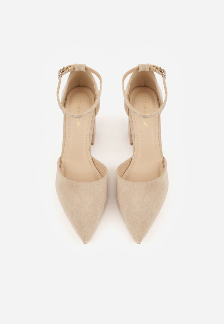 Pantofi cu toc Bej închis 6