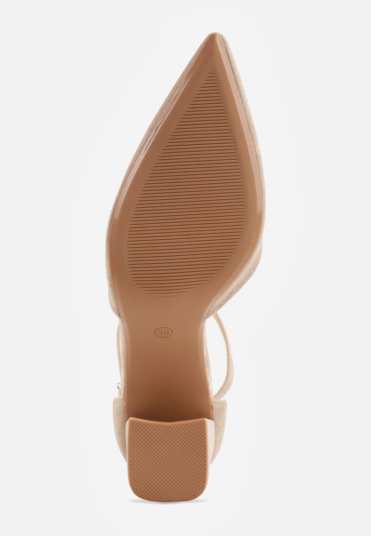 Pantofi cu toc Bej închis 7