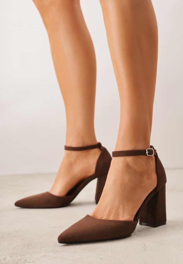 Pantofi cu toc Maro 1