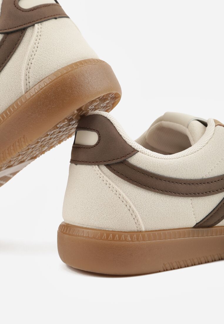 Sneakers Bej cu maro 9