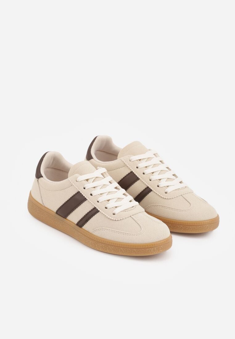 Sneakers Bej cu maro 5