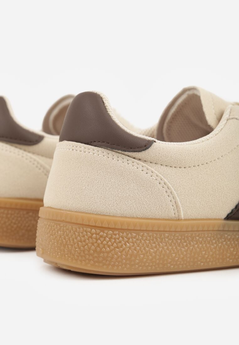 Sneakers Bej cu maro 8