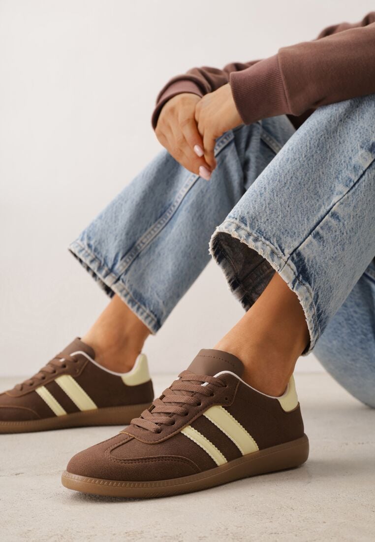 Sneakers Maro cu galben 2