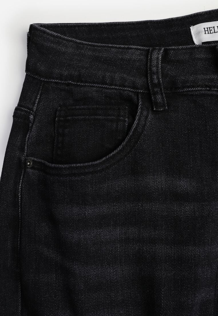 Czarne Jeansy o Szerokim Kroju Palazzo z Bawełną i Wysokim Stanem Zinnalitte 8