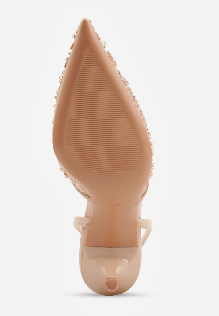 Pantofi stiletto Bej 7