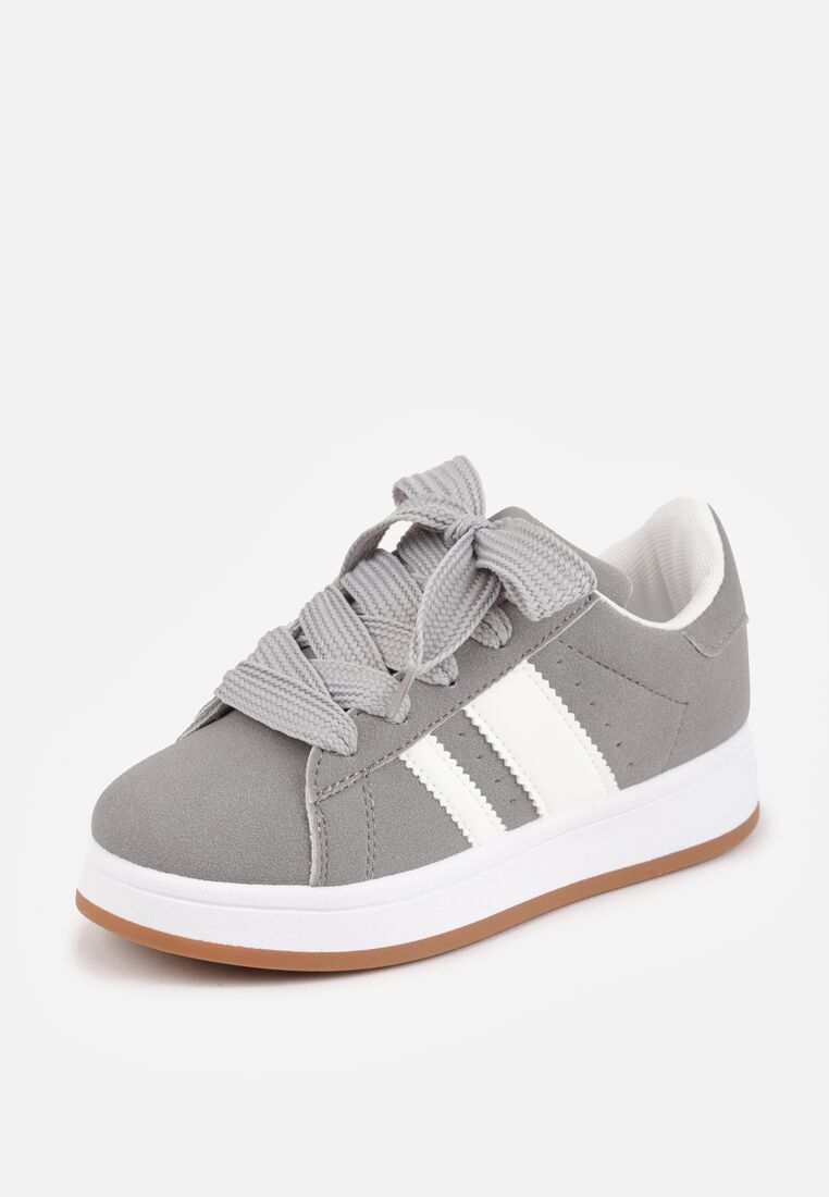 Pantofi sport Gri cu alb 2