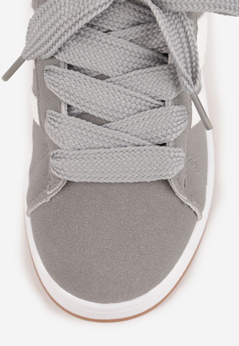 Pantofi sport Gri cu alb 5