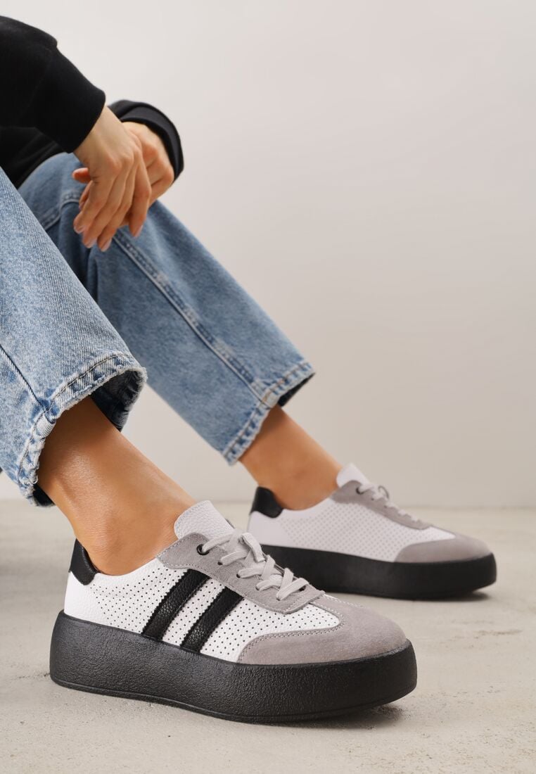 Sneakers Alb cu gri 2