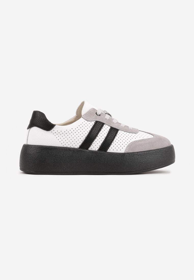 Sneakers Alb cu gri 4