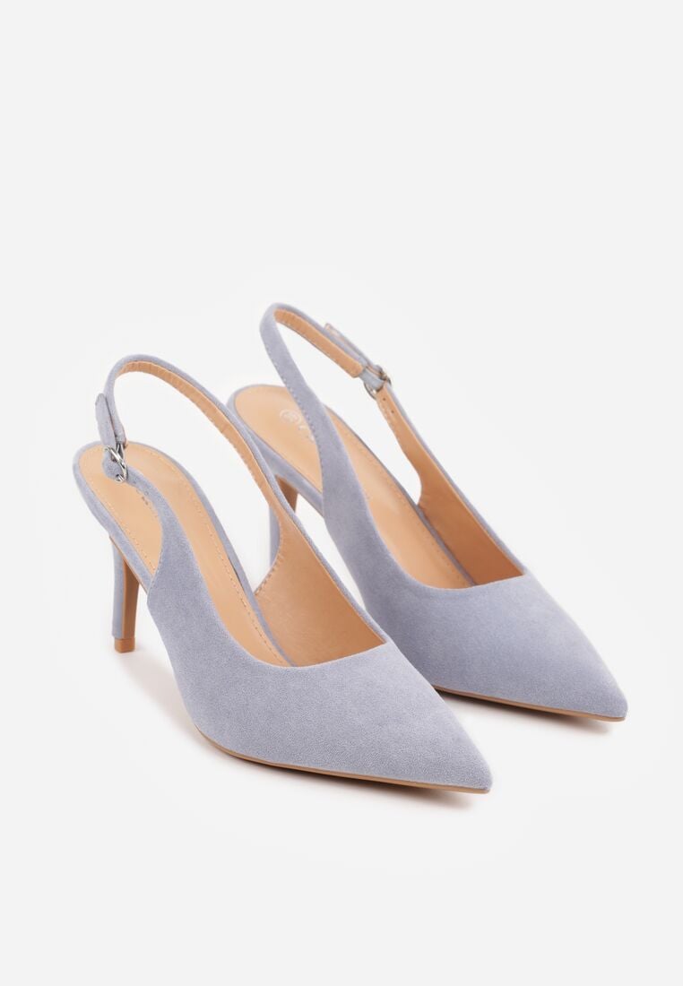 Niebieskie Sandały na Szpilce z Odkrytą Piętą Nevilianae 5