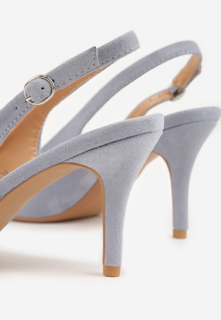 Niebieskie Sandały na Szpilce z Odkrytą Piętą Nevilianae 8