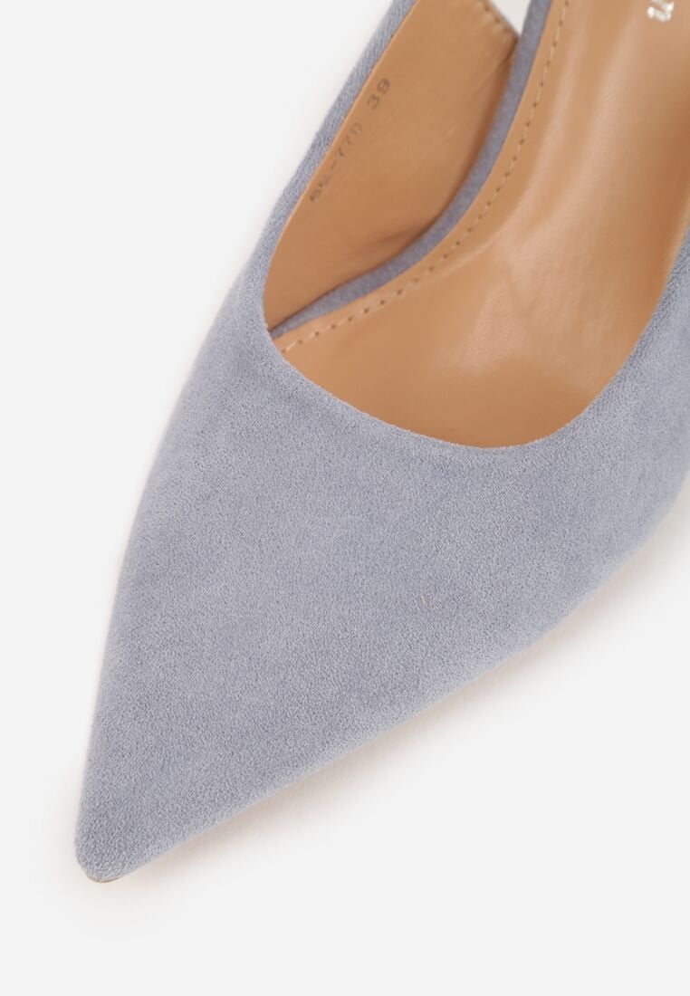 Niebieskie Sandały na Szpilce z Odkrytą Piętą Nevilianae 9