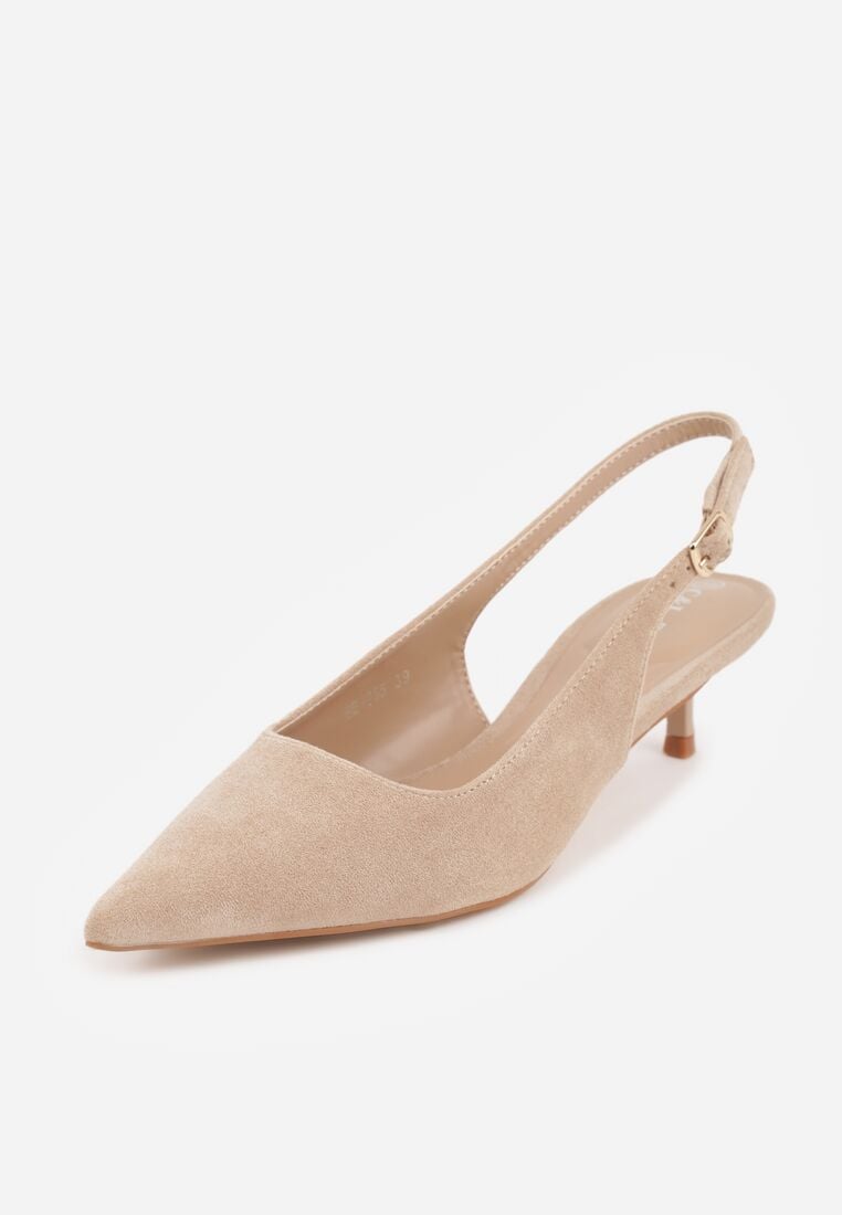 Pantofi cu toc Bej închis 5