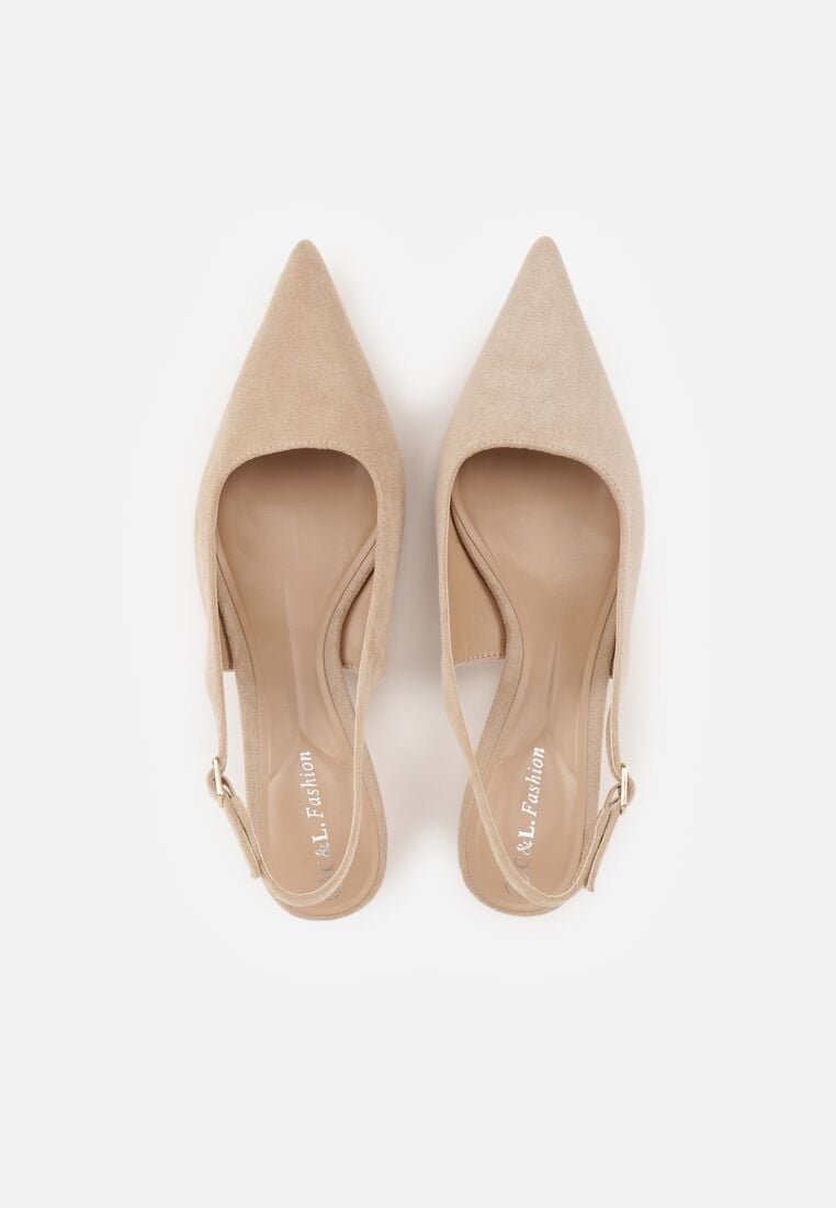 Pantofi cu toc Bej închis 6