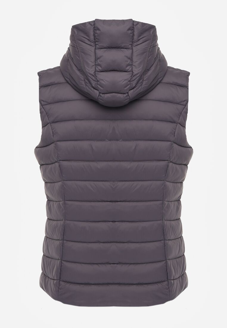 Szara Pikowana Kamizelka Przejściowa z Kapturem Neanissa 7