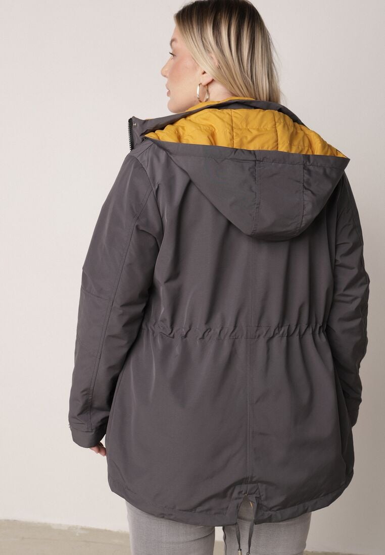 Geacă Gri cu galben 3