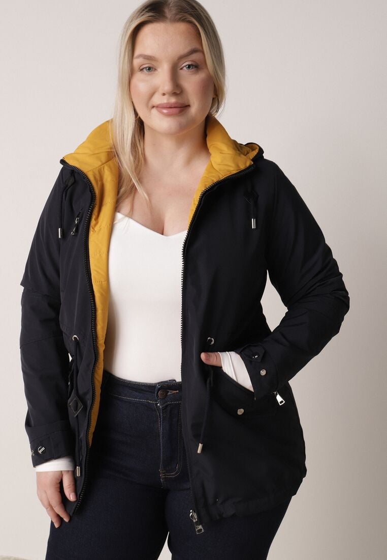 Geacă Bleumarin cu galben 1