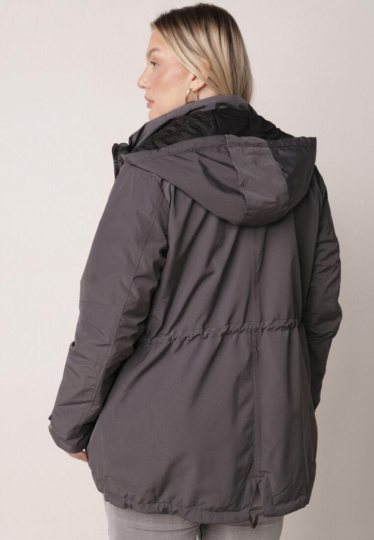 Geacă Gri cu negru 3