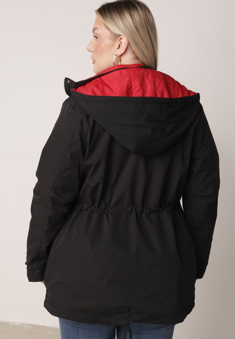 Geacă Neagră cu roșu 3