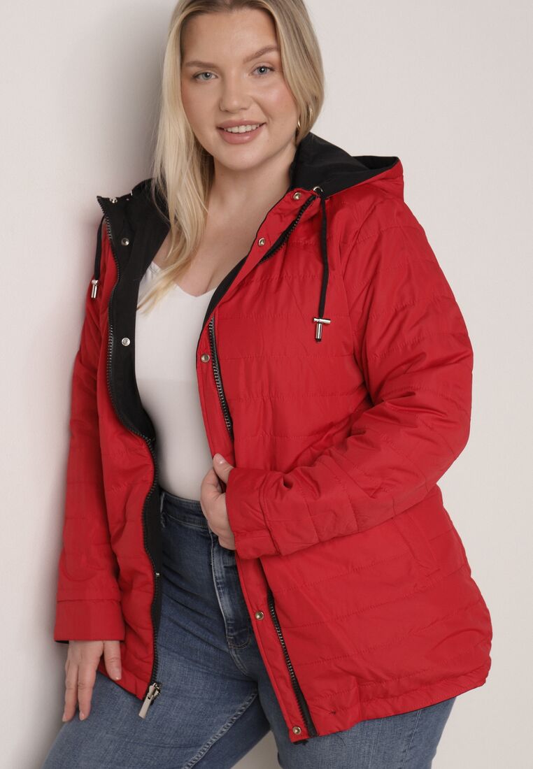 Geacă Neagră cu roșu 4