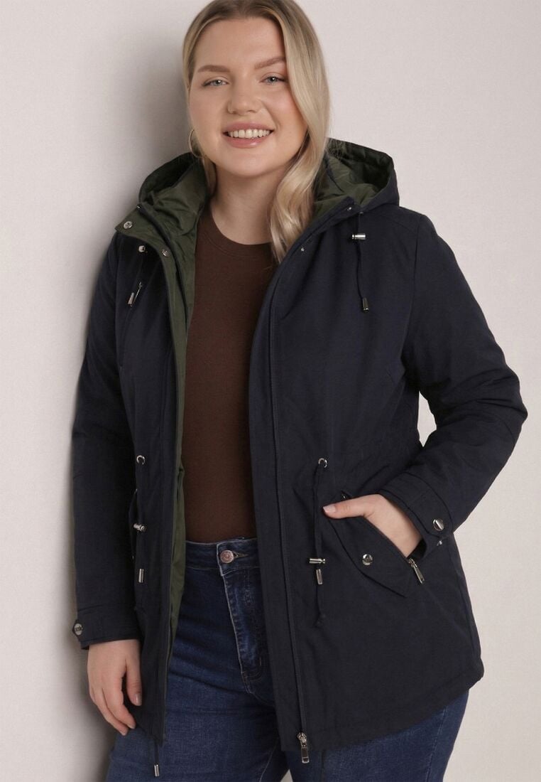 Geacă Bleumarin cu verde 1