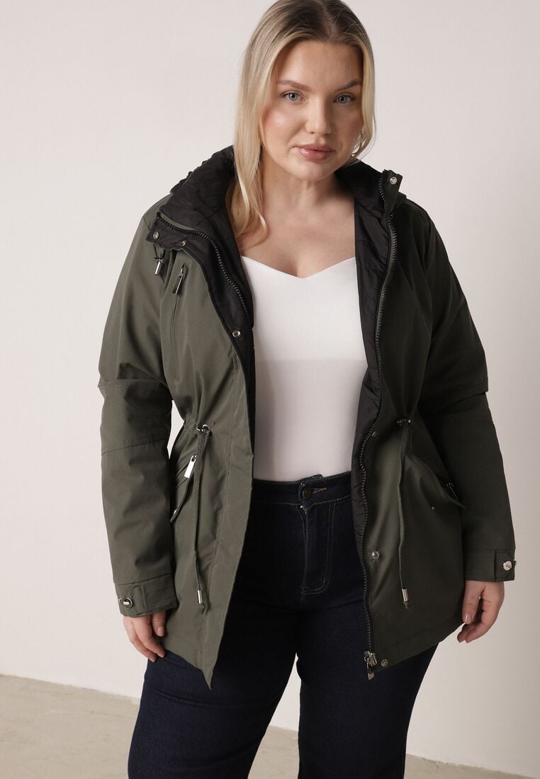 Geacă Verde cu negru 1