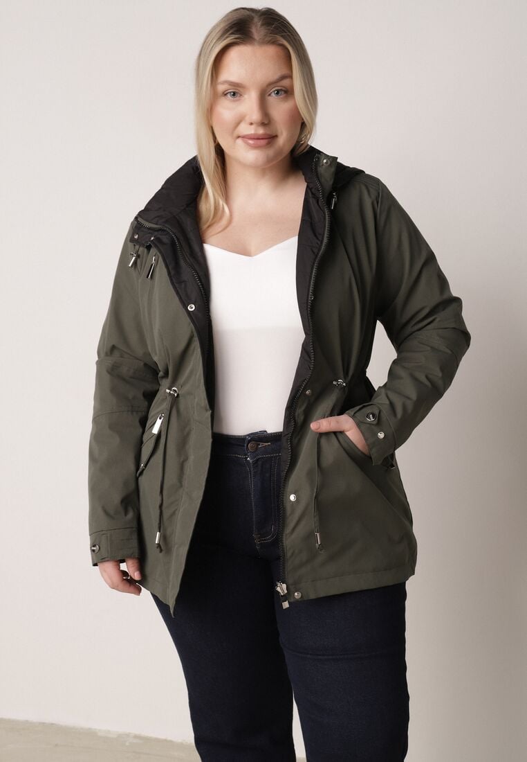 Geacă Verde cu negru 2