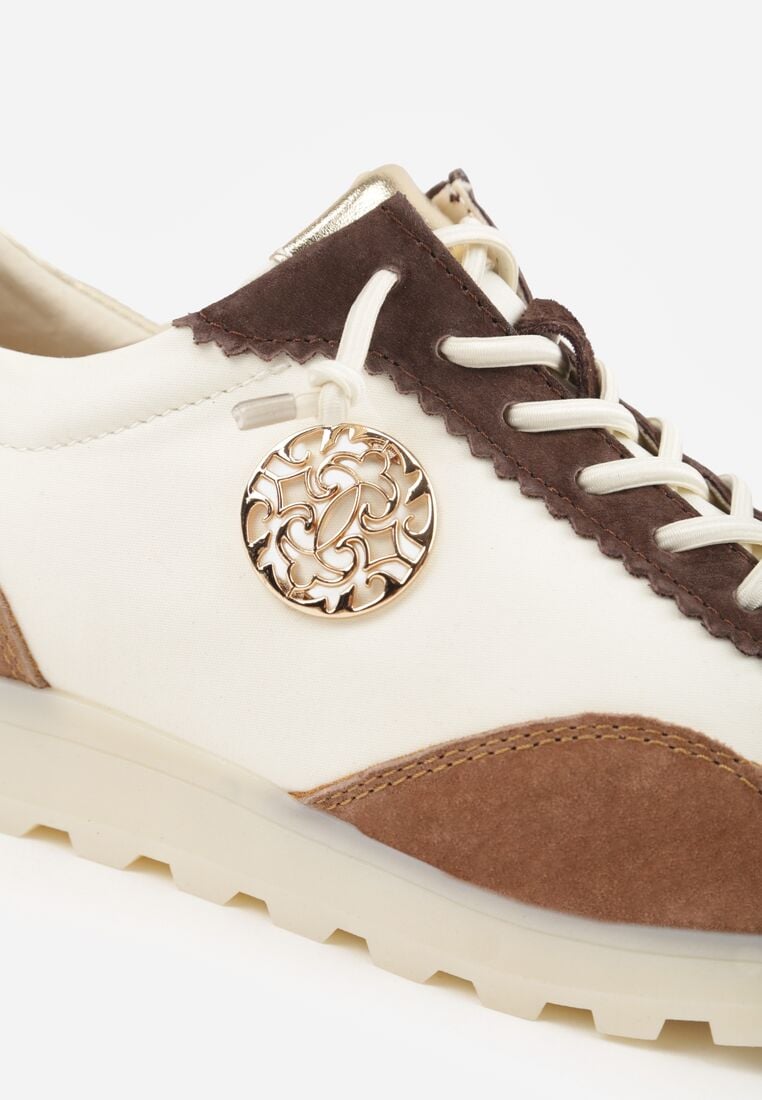 Sneakers Bej cu auriu 9