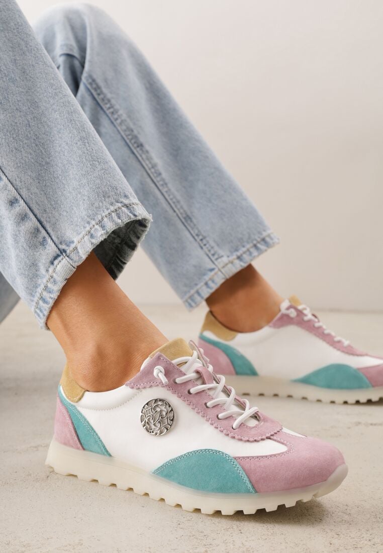 Sneakers Alb cu mov 2