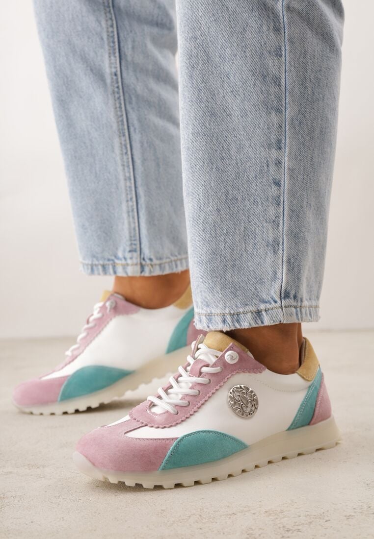 Sneakers Alb cu mov 1