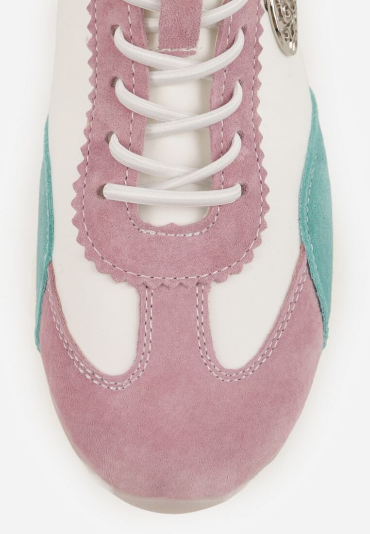 Sneakers Alb cu mov 8